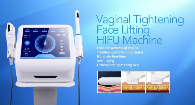 Máquina de ajuste vaginal de Hifu con 3.0m m para la cara y 3.0mm&4.5m m para la vagina